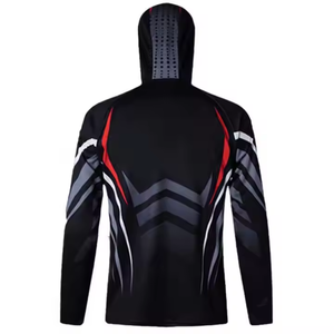 Jersey de pesca con logotipo personalizado, jersey de pesca de manga larga de poliéster impermeable, jersey de pesca sublimación, jersey de pesca OEM - Product Image 4