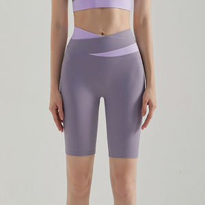 Diseño personalizado 2025 nuevo producto pantalones cortos de Yoga de cintura alta OEM compresión gimnasio pantalones cortos de Yoga para Mujeres - Product Image 4