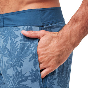Pantalones cortos de playa de secado rápido ecológicos para hombre, diseño personalizado, tejido elástico de 4 vías con patrón sólido para uso en tabla de surf, venta al por mayor - Product Image 5