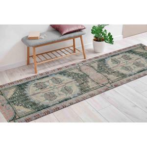 Tapis imprimé au design Kilim discret, tapis turc bohème antidérapant, tapis gobelin - Product Image 1
