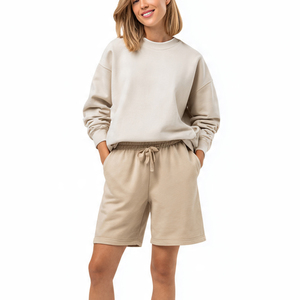 Shorts de sport pour femme, vêtements de sport, jogging, shorts de course, shorts en molleton pour femme, 450 GSM - Product Image 2