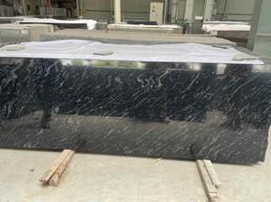 Dalles de carreaux de granit noir Marquino de qualité supérieure Surface polie pour cuisines Salles de bains haute résistance Utilisation commerciale Inde directe - Product Image 2