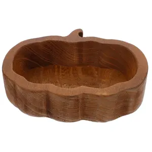 Tazón de masa de madera de acacia en forma de calabaza hecho a mano de moda diseño de alta calidad para la fabricación de velas de Vietnam - Product Image 4