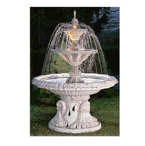 Fontaine de cour en marbre élégante avec un design de sculpture artistique pour le patio du jardin de la villa et un aménagement extérieur exclusif - Product Image 4