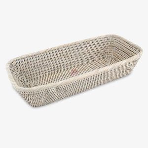 Cesta de pan de ratán blanco Cestas de almacenamiento Cesta de jacinto de agua Bandeja DE SERVICIO DE Vietnam - Product Image 1