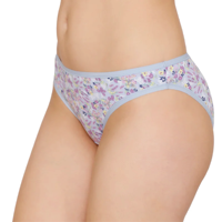 Culotte de bikini pour femme en tissu tricoté doux, respirant, extensible, maintien sûr, taille mi-haute, usage quotidien, imprimé lisse, dentelle