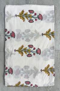 ผ้าฝ้ายบล็อกมือพิมพ์ลายผ้าฝ้าย100% มรดก Jaipur แบบดั้งเดิมเป็นมิตรต่อสิ่งแวดล้อมระบายอากาศได้ - Product Image 6