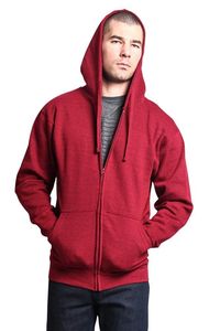 Sudadera con capucha y cremallera para hombre, transpirable, cortavientos, informal, estilo urbano, de poliéster y algodón, forro polar, con logo personalizado, capucha completa - Product Image 3