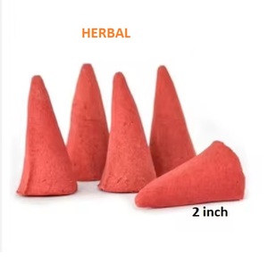 Cônes d'encens à base de plantes naturelles Fourniture en gros de cônes d'encens de meilleure marque (rouge) - Product Image 1