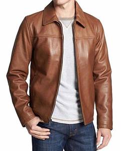 Veste d'hiver en cuir de mouton pour homme avec décoration brodée 2026 veste pour hommes - Product Image 1