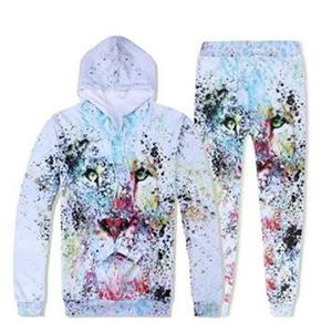 Mens <b>Set</b> 2 <b>PC</b> Zipper Sports Wear Casual Tracksuit Male Casual Sweat Suits - Product Image 1