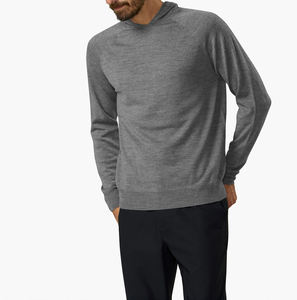 Haute qualité 350 GSM coton épais blanc uni poids lourd surdimensionné sweat unisexe Logo personnalisé hommes polaire sweat à capuche - Product Image 5