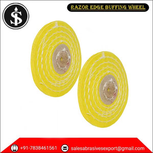 Nouvelle roue de polissage de bord de rasoir de qualité industrielle traitée par moulin jaune de 3 "de haute qualité - Product Image 3