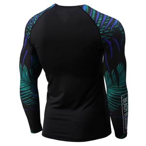 Licra de Compresión para BJJ, Jiu Jitsu, MMA, Manga Larga, Sublimación Personalizada, Poliéster/Spandex, Unisex - Product Image 3