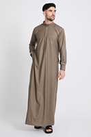 Respirant grande taille léger séchage rapide couleur unie marocain Khamis Thobe dubaï hommes tenue décontracté en gros Qatar pour arabe