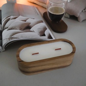 Bol à pâte en bois de manguier fait à la main - Forme rectangulaire pour la fabrication de bougies et la décoration intérieure - Product Image 1