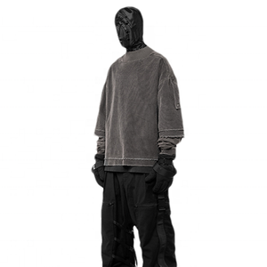 Sweat-shirts d'hiver épais pour hommes en gros OEM, impression puff, streetwear, impression de logo personnalisée, sweat-shirt unisexe tendance pour hommes - Product Image 6