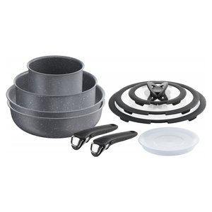 Tapa de cristal para olla de 20 cm, transparente, con mango de silicona gris, apta para lavavajillas, piezas de utensilios de cocina WIT - Product Image 4