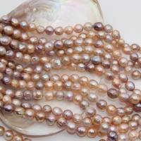 Pépite d'eau douce naturelle Edison perles rondes pour l'artisanat de bijoux perles en vrac pour la fabrication de colliers et de bracelets