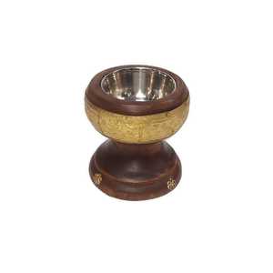 Nouveau brûleur d'encens Bakhoor le plus vendu Mubakhara brûleur à charbon de bois de conception arabe fabriqué en bois et métal - Product Image 4