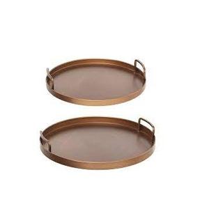 Dernier plateau de service en cuivre Fabricant de Offre Spéciale Produit de pointe Logo personnalisé Plateau en cuivre pour fête de mariage par A.Z Handicrafts - Product Image 5