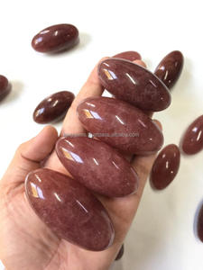 Natural Whole Strawberry Quartz Crystals Shiva Reiki Carved Decorative Crystals Wholesome Feng Shui Meditation <b>Dragon</b> Egg Mascot - Product Image 4