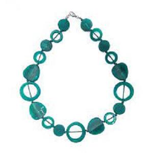 Collar Largo Bohemio de Moda, Estilo Vintage, Exagerado, Grueso, Hecho a Mano, con Cuentas de Madera y Resina, Único, Joyería India - Product Image 3