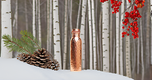 Recipiente de cobre martillado hecho a mano, botella de agua, accesorios para beber para reducir la ingesta de azúcar y disfrutar de beneficios para la salud al instante - Product Image 2