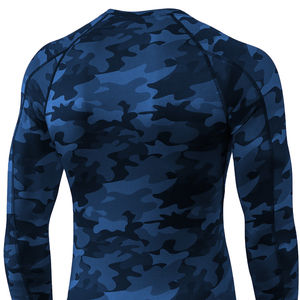 Pull respirant coupe-vent vêtements de sport Fitness manches longues coupe sèche Compression Spandex Type de fermeture athlétique - Product Image 5