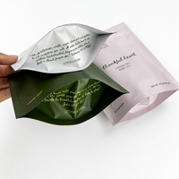 Sachet d'emballage de thé imprimé sur mesure, qualité alimentaire, avec fermeture éclair, finition mate, minimaliste, pour thé en vrac ou infusions, 3oz
