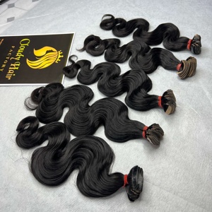 CDYHAIRVN Vietnamese Natural Black Body Wave Machine Double Weft 100g 10A 12A Grade Raw Virgin Hair Unprocessed Wave Human Hair - Product Image 4