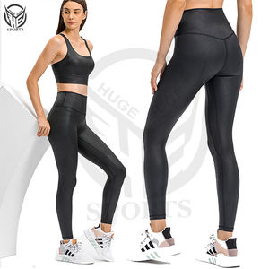 กางเกงออกกำลังกายขายส่งสำหรับผู้หญิง เอวสูง ยกสะโพก ผ้าเนื้อนุ่ม ยืดหยุ่น แห้งเร็ว น้ำหนักเบา ความยาวเต็มตัว เหมาะสำหรับวิ่ง ฟิตเนส และเล่นกีฬา - Product Image 4