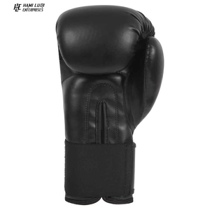 Gants de boxe de combat noirs 12OZ en cuir de vachette véritable de haute qualité et de qualité supérieure personnalisés - Product Image 6