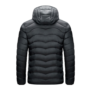 แจ็กเก็ตขนเป็ดมีฮู้ดสำหรับผู้ชายเสื้อโค้ทขนห่านเสื้อโค้ทไซส์ใหญ่พิเศษดีไซน์แบบแวววาวสำหรับฤดูหนาวสินค้าใหม่2024 - Product Image 5