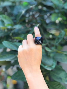 Anillo de Cuerno de Buey Ecológico Hecho a Mano, Moderno, Tallado, Accesorio para Bodas y Fiestas de la India por Saniya Handicraft - Product Image 2