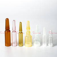 Bouteille de liquide oral en plastique transparent personnalisée de 1.5ml à 5ml Conteneur de crème et de soins de la peau par injection médicale Bouteille d'ampoules vides