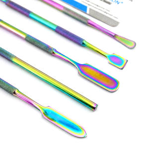 Herramientas de tallado de cera Best Seller, espátula de acero inoxidable, agarre antideslizante, espátula de hoja plana, juego de tallado y modelado, Instrumentos dentales - Product Image 4