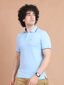 Media manga mercerizada Premium básica moderna para Camiseta de cuello Polo 100% algodón elegante cómodo uso diario para hombres armario - Product Image 4