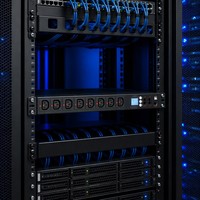 PDU intelligent 1U de 19 pouces avec 8 prises C13 et écran LCD de surveillance, boîtier de distribution réseau 16A 240V