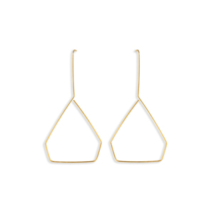 CUCOCUCA YXQ E380 Orecchini pendenti in acciaio inossidabile placcato oro Accessorio elegante e alla moda dal design lineare e semplice da indossare ogni giorno con stile - Product Image 1