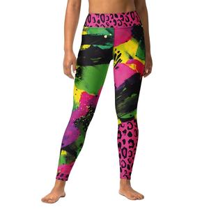 Wholesale <b>Womens</b> Printed Leggings High Waist <b>Yoga</b> <b>Pants</b> Slim Fit Quick Dry Comfortable Stretchy Gym Workout Training Outfit - Product Image 1
