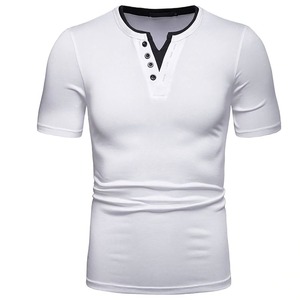 Nouveau été sport T-shirt hauts gymnastique sport entraînement SMS hommes col rond sport Fitness à manches courtes T-shirt - Product Image 5