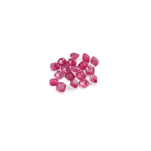 Rubis naturels de Bangkok, taille coussin 5 mm et 6 mm, taille brillant, pierres précieuses en vrac personnalisées, qualité supérieure, rouge et rose, traitées thermiquement - Product Image 1