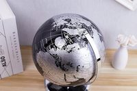 Globo terráqueo para educación científica con base de metal, globo terráqueo de tamaño de 23cm