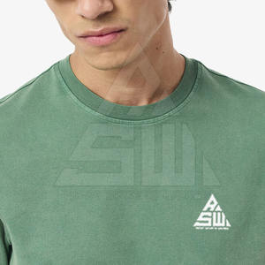 T-shirts personnalisés pour hommes en polyester/coton respirant, écologiques, à séchage rapide, vente en gros de haute qualité 2025 - Product Image 2