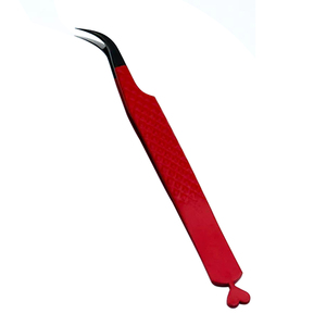 Pinzas de extensión de pestañas hechas de acero inoxidable Pinzas de extensión de pestañas de etiqueta privada para venta en línea - Product Image 1