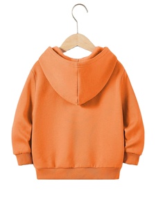 Mode français éponge goutte épaule surdimensionné enfant en bas âge sweats à capuche et sweats bébé tenue en automne portant des sweats à capuche pour enfants en gros - Product Image 6