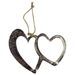 Adorno fresco en forma de corazón con diseño de Acabado plateado Lo mejor para la decoración del Festival y el diseño decorativo del dormitorio del hogar - Product Image 2