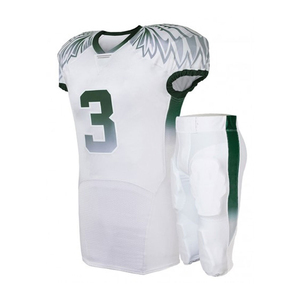 Fabrication OEM Nom et numéro personnalisés Uniforme de football américain pour adultes et enfants Tissu spandex respirant avec coussinets - Product Image 4