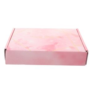 TH CBB-583 Matériaux recyclés écologiques Impression personnalisée Impression quadricolore Fermeture magnétique Carton rigide rose marbré - Product Image 1